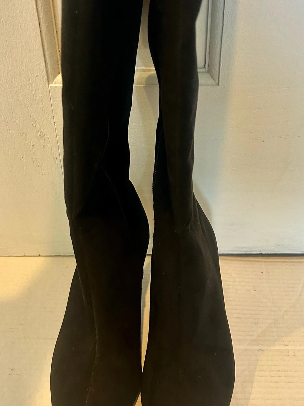 Alfani Black Over-the-Knee Suede Heeled Boots